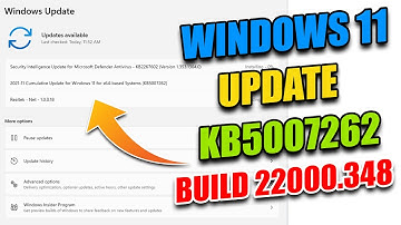 Windows 11 Cumulative Update KB5007262 for Beta and Release Preview Channels | Build 22000.348