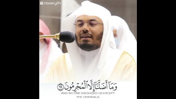 ياسر الدوسري سورة الشعراء (وما اضلنا إلا المجرمون)