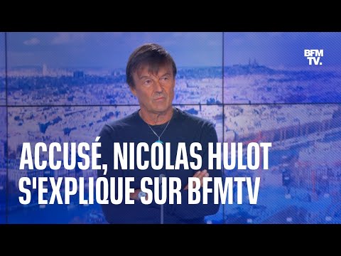 Accusé d'agressions sexuelles et de viol, Nicolas Hulot s'explique sur BFMTV