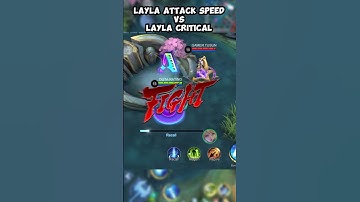 Layla Attack Speed VS Layla Critical #shorts