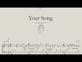 Your Song  -  Elton John  Pianoversion