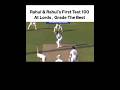 2 Rahul in loards||😊 #shorts #shortsfeed #klrahul #rahuldravid #indiancricket