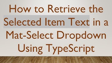 How to Retrieve the Selected Item Text in a Mat-Select Dropdown Using TypeScript