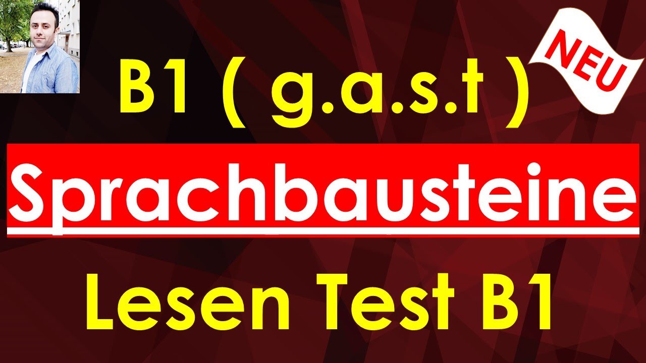 B1 Sprachbausteine / g.a.s.t / Lesen B1 Test / Deutsche test für ...