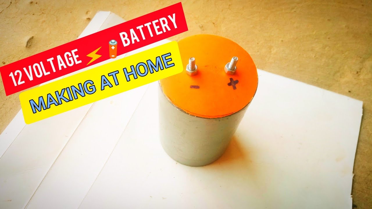 12 Voltage ⚡🔋 Battery Making At Home • DIY • RJ Electrical - YouTube
