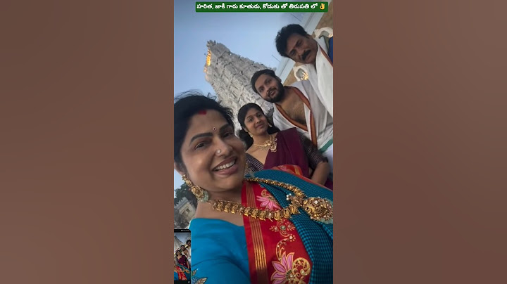 Actress Haritha Jackie visits Tirupati with family 👌#haritha #PAN CREATIONS