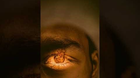 creative fire eyes edit by picsart - before and after