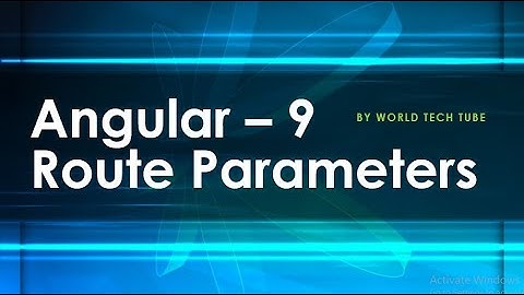 Angular 9 - route parameter | route.snapshot.paramMap | activatedRoute in angular | route in angular