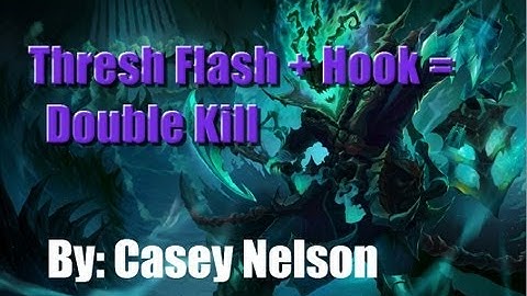 League of Legends. Thresh Flash Hook, Caitlyn Double Kill
