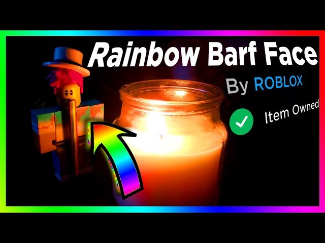 Roblox Rainbow Barf Face *Code Only*
