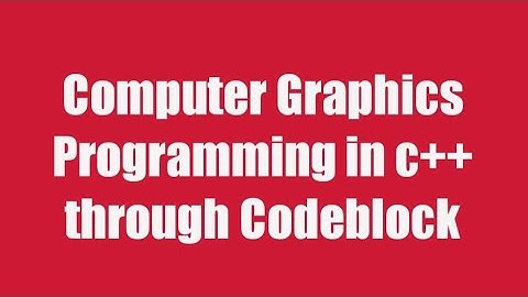 graphics programming through codeblock