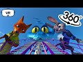 Zootopia 2  Roller Coaster ❄️🎢 | 360° VR Experience