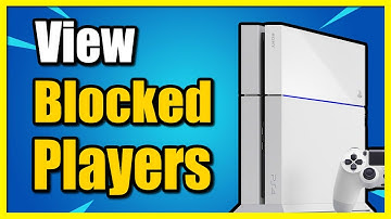 How to view Blocked Players & Unblock Someone on PS4 Console (Easy Tutorial)