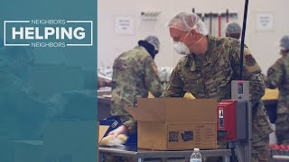 National Guard fills emergency food boxes