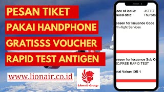 CARA RAPID TEST ANTIGEN GRATIS LION AIR DI BANDARA