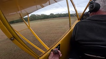 Centerline stripes on a grass runway, I love it!