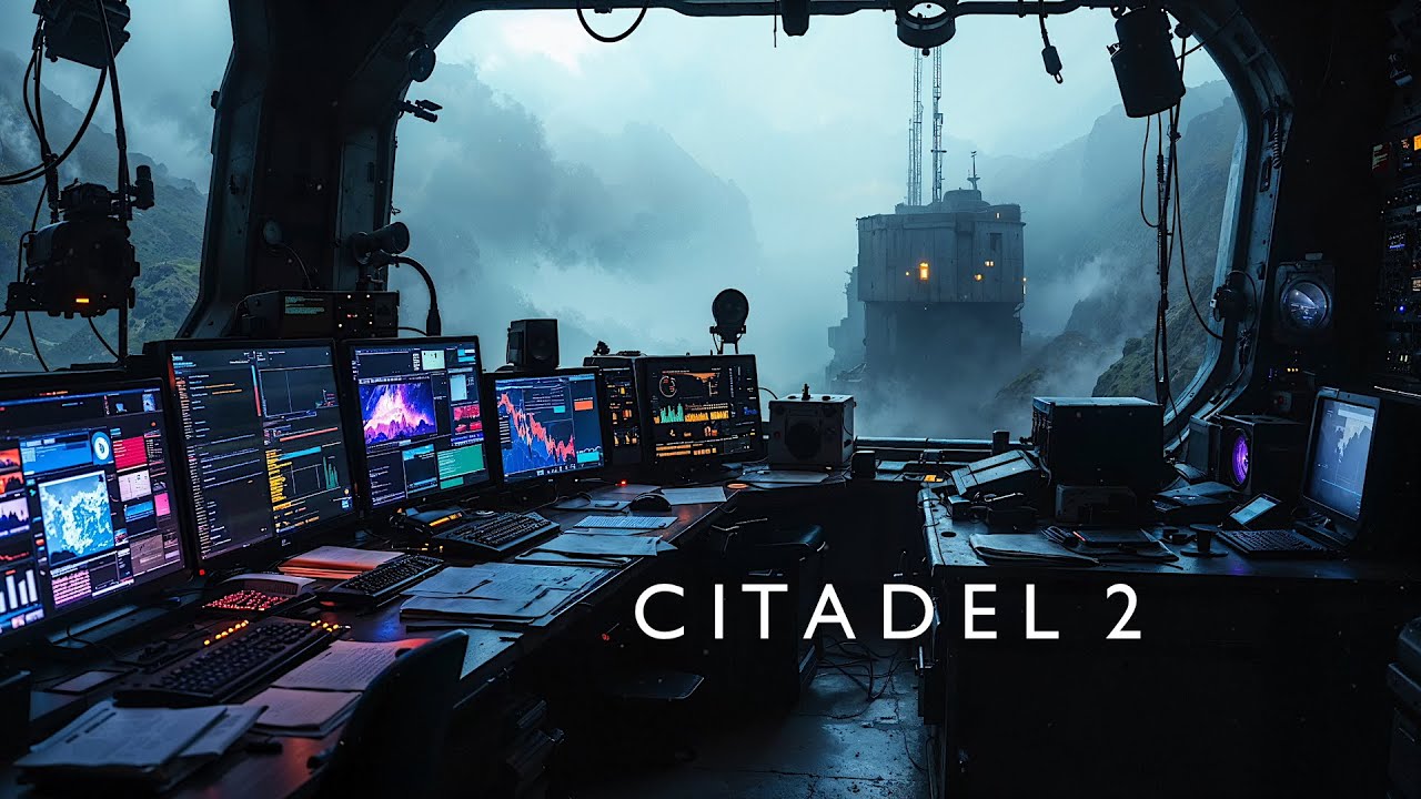 CITADEL 2 | Deep Relaxing Sci-Fi Mountain Outpost | Ambience for Focus & Sleep | 4K