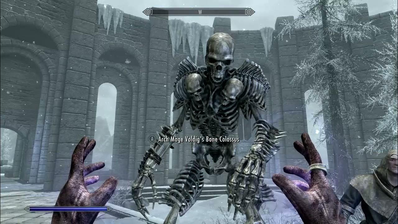 Skyrim Cursed Spectre and Bone Colossus (Anniversary edition conjunction spells) YouTube