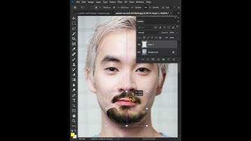 Steal facial hair from another image #photoshop #shorts