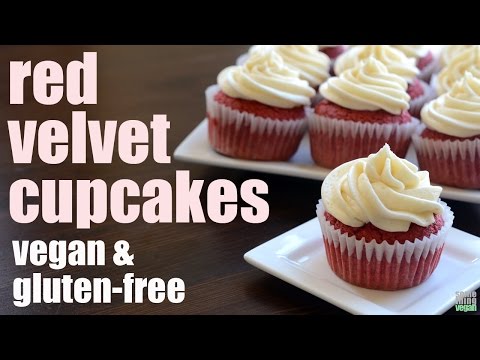 red velvet cupcakes (vegan & gluten-free) Something Vegan