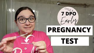 Early Pregnancy Test at 7 Dpo || Shadow lines on strip tests oh my || TTC Baby 3 Cycle 31