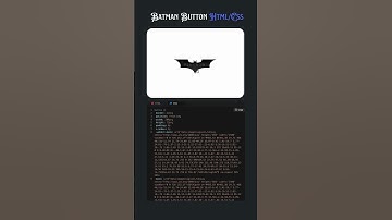 Batman Button Animation Using Only CSS | No JavaScript Needed! #html   #css  #developer