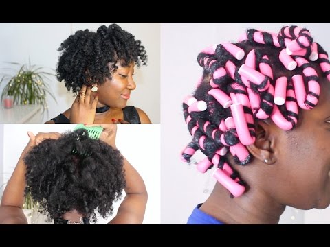 First Time Flexi Rods On Thin Fine Natural Hair 4c Adede
