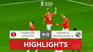 Charlton Cruise Past The Hawks | Charlton 4-0 Havant \& Waterlooville | Emirates FA Cup 2021-22