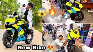 Finally mere Bike 🏍️ ko modify kardiya 😱New Look🥵🔥R15 V3