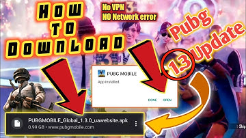 HOW TO UPDATE PUBG MOBILE 1.3 AND NO RESTRICT AREA Problem,NO NETWORK Error |PUBG MOBILE 🔥