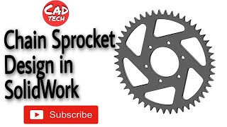 Chain Sprocket in Solidworks | Sprocket Design in Solidworks 2020