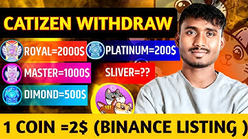 Catizen Airdrop - 20Sept Withdrawal Catizen | Catizen Airdrop Withdrawal | Catizen Airdrop | Catizen