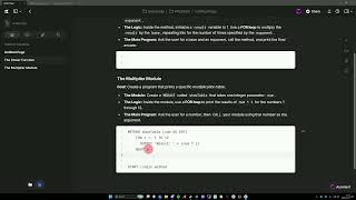 Pseudo-code  The Multiplier Module (How to create MODULES)