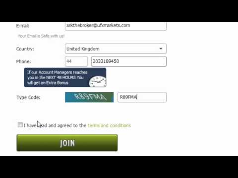 How to Open an account with UFXMarkets