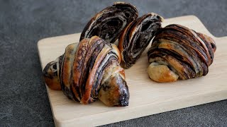 レンチンチョコシートで♡チョコパン |  Chocolate Bread (Using a Chocolate Fold-in Sheet)