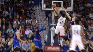 jrue holiday crosses over and throws it down against the knicks 12 30 16