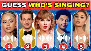 Guess WHO'S SINGING 🎤🎵 | Celebrity Song Edition | The Weeknd, Olivia Rodrigo, Taylor Swift, Doja Cat