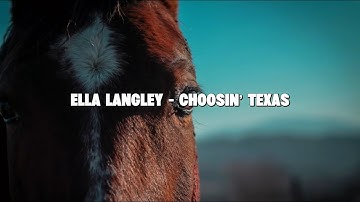 Thumbnail of Ella Langley - Choosin’ Texas (Lyrics)