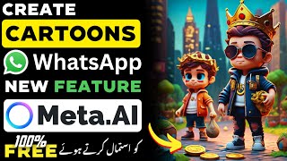 Create Best Animated CARTOONS Using META AI | Make Money online With AI 2024 (AI Text To Video)