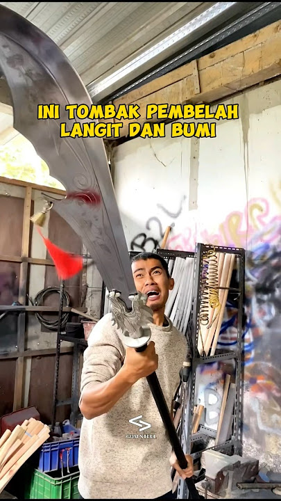 WOW ‼️ INI TOMBAK PEMBELAH LANGIT DAN BUMI #tombak #sword #kerajinan #pandaibesi