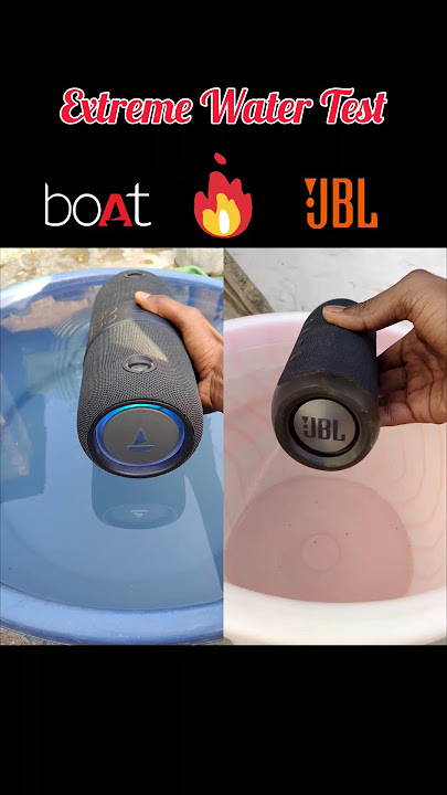 Extreme Water Test BOAT and JBL Bassboosted song