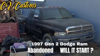 Will it start - Abandoned 1997 dodge ram gen 2 - Cummins - Truck restoration - or parts truck?