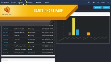 GANTT Page & WIP Matrix - Authentise FLOWS Features