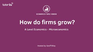 How Do Firms Grow? I A Level and IB Economics