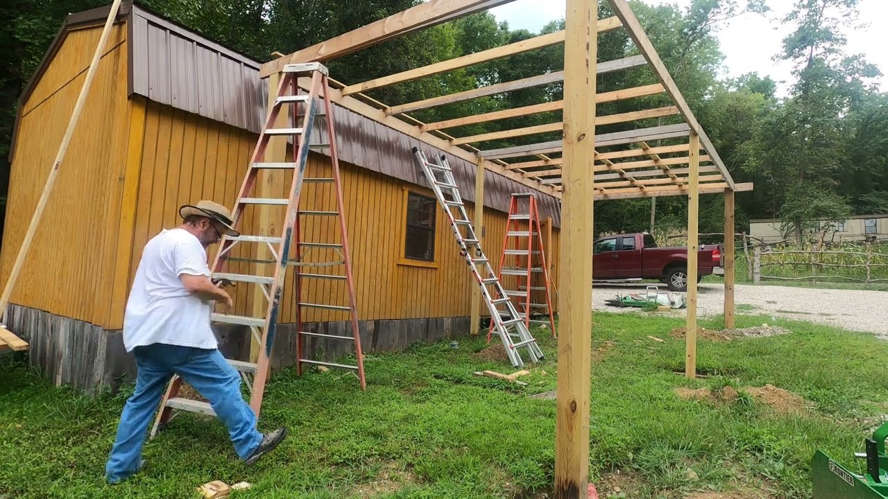 Finishing the running boards/preparing for the metal roof/Building a