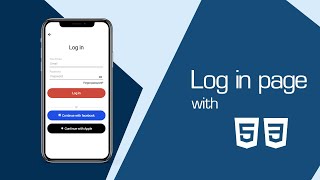 Simple Mobile Login Page Template with HTML & CSS