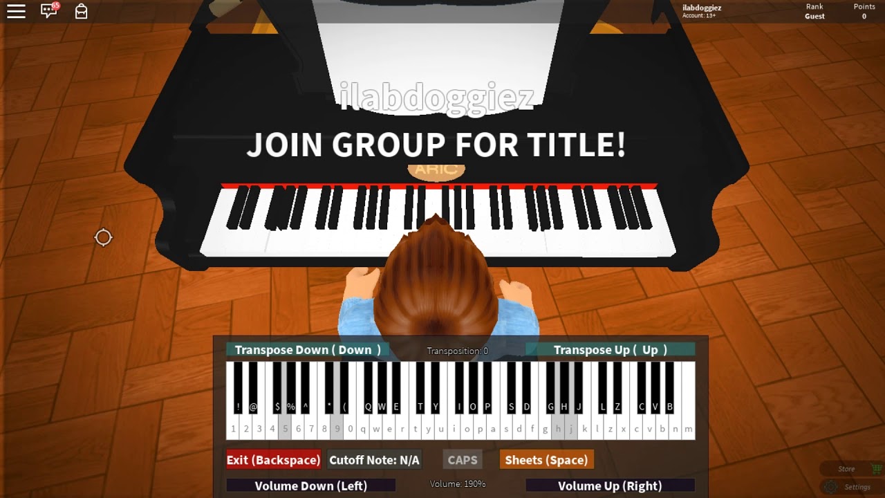 Roblox Got Talent Piano Sheet