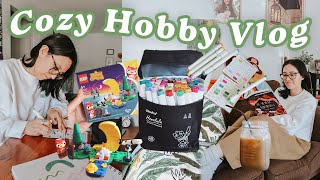 Cozy Hobby Vlog Reading, Trying New Hobbies, Slowing Down Self-Care Routines