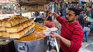 Gujrati Kathiyawari Chole | 500kg a Day Indian Style Kathiyawari Channy | Street Food Pakistan!