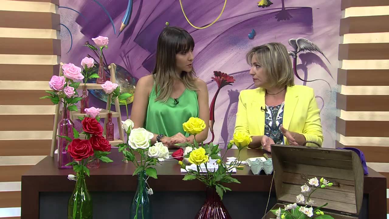 Mulher.com 26/08/2014 - Rosas de Biscuit por Alessandra Assi